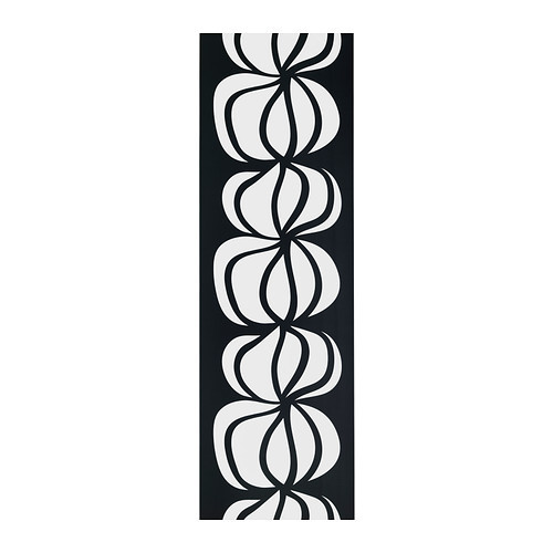 ULLASTINA Panel curtain, black/white - 202.328.86