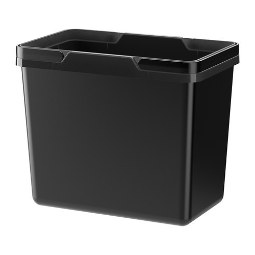 VARIERA Recycling bin, black - 302.046.23