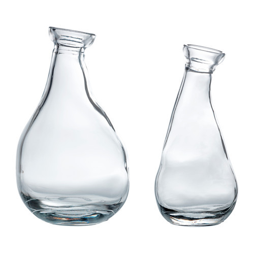 VÅRVIND Vase, set of 2, clear glass - 102.333.77