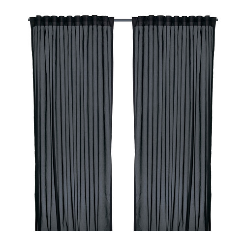 VIVAN Curtains, 1 pair, black - 702.975.59