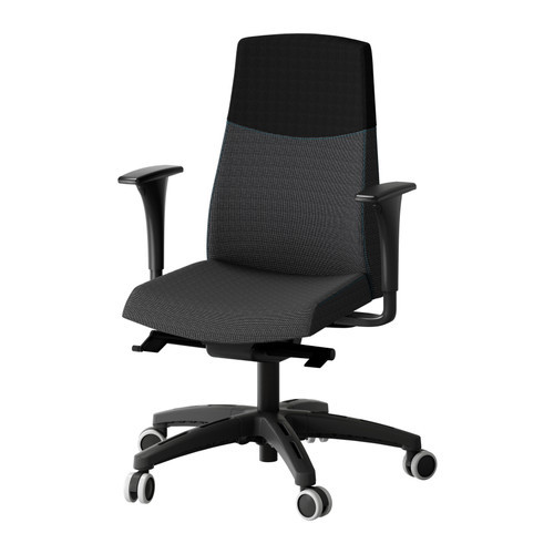 VOLMAR Swivel chair with armrests, dark gray - 998.950.95