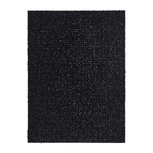 YDBY Door mat, black indoor/outdoor black - 102.305.62