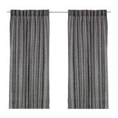 AINA Curtains, 1 pair, dark gray - 902.809.11