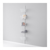 ALGOT Wall upright and basket, white - 199.322.71