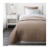 ALINA Bedspread and cushion cover, beige - 302.167.39