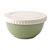 ALLEHANDA Mixing bowl with lid, green - 302.335.50