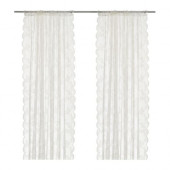 ALVINE SPETS Lace curtains, 1 pair, off-white - 201.120.11