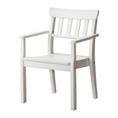ÄNGSÖ Armchair, outdoor, white stained white - 702.381.88