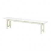 ÄNGSÖ Bench, outdoor, white stained white - 802.381.83