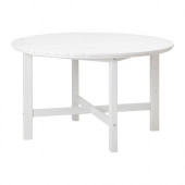 ÄNGSÖ Table, outdoor, white stained white - 202.381.95