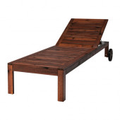ÄPPLARÖ Chaise, brown stained brown - 902.085.43