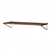 ÄPPLARÖ Shelf for wall panel, outdoor, brown stained brown - 802.086.85