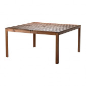 ÄPPLARÖ Table, outdoor, brown stained brown - 702.051.83