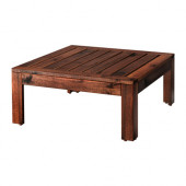 ÄPPLARÖ Table/stool section, outdoor, brown stained brown - 802.134.46