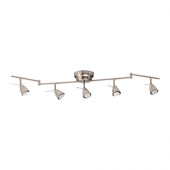 BAROMETER Ceiling track, 5-spots, nickel plated - 202.625.81