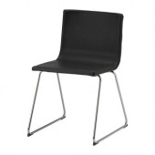 BERNHARD Chair, chrome plated, Kavat dark brown - 501.638.05