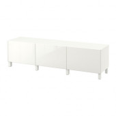 BESTÅ Storage combination with drawers, white, Selsviken high-gloss/white - 890.726.25