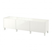 BESTÅ Storage combination with drawers, white, Selsviken high-gloss/white - 291.031.68