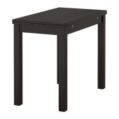 BJURSTA Extendable table, brown-black - 701.168.46