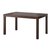 BJURSTA Extendable table, brown - 901.823.07