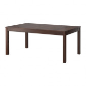 BJURSTA Extendable table, brown - 201.823.15