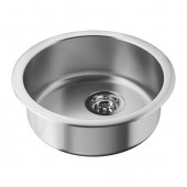 BOHOLMEN Single-bowl inset sink, stainless steel - 998.972.21