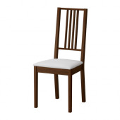 BÖRJE Chair, brown, Gobo white - 601.822.81