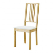BÖRJE Chair, birch, Gobo white - 301.162.02