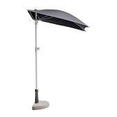 BRAMSÖN /
FLISÖ Umbrella with base, black - 290.109.75