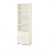 BRIMNES Bookcase, white - 903.012.25