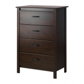 BRUSALI 4-drawer dresser, brown - 902.527.48