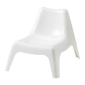 BUNSÖ Children's chair, outdoor, white - 902.874.13