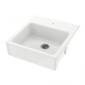 DOMSJÖ Sink bowl, white - 290.935.55