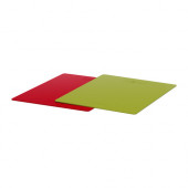 DRÄLLA Bendable chopping board, green, red - 501.531.23