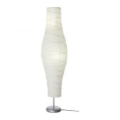 DUDERÖ Floor lamp, silver-color/white - 802.135.97