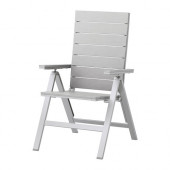 FALSTER Reclining chair, outdoor, gray foldable gray - 702.370.75