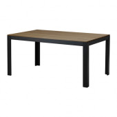 FALSTER Table, outdoor, black, brown - 702.405.77