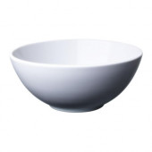 FÄRGRIK Bowl, white, stoneware - 301.316.55