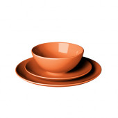 FÄRGRIK 18-piece dinnerware set, orange - 702.522.97