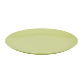 FÄRGRIK Plate, green, stoneware - 401.316.69