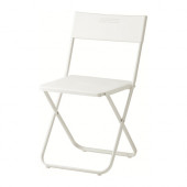 FEJAN Chair, outdoor, white foldable white - 102.553.07
