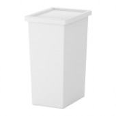 FILUR Bin with lid, white - 201.938.99