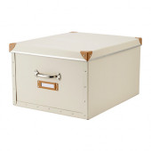 FJÄLLA Box with lid, off-white - 202.699.50