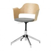 FJÄLLBERGET Conference chair, birch veneer, gray Ullevi gray medium gray - 202.507.19
