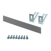 FÖRBÄTTRA Cover strip and fasteners, stainless steel color - 802.921.94