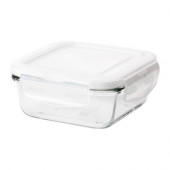 FÖRTROLIG Food container, clear glass - 102.453.61