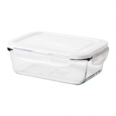 FÖRTROLIG Food container, clear glass
$5.99 - 902.337.88