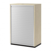 GALANT Roll-front cabinet, birch veneer - 702.065.02