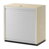 GALANT Roll-front cabinet, birch veneer - 902.065.01