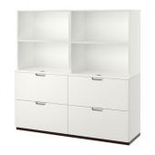 GALANT Storage combination with filing, white - 890.464.53